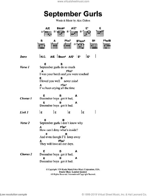 september daughtry chords You never heard me break your heart, you didn't wake up when we diedTAB (ver 2) by Daughtrythe chords that you need to pick are Em, Cadd9, and D