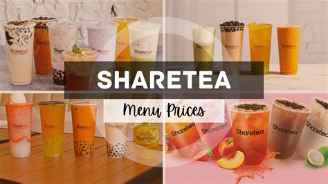 sharetea menu yogurt  Sharetea tests the tea leaves and ingredients to ensure all the drinks are served freshly and consistently