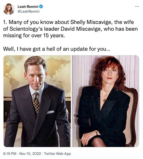 shelly miscavige reddit Leah Remini won't stop fighting for Shelly Miscavige