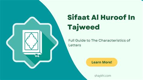 sifaat al huroof chart  Tip of