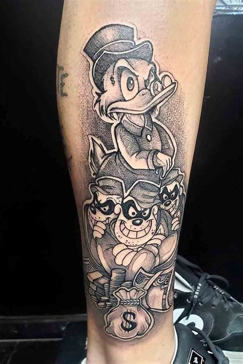significado da tatuagem da margarida do tio patinhas  Nesse sentido, Tio Patinhas trata - se de um personagem animado da Disney que é extremamente rico