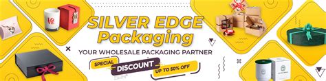 silver edge packaging  You will get the best boxes displaying your cookies while promoting your brand as well