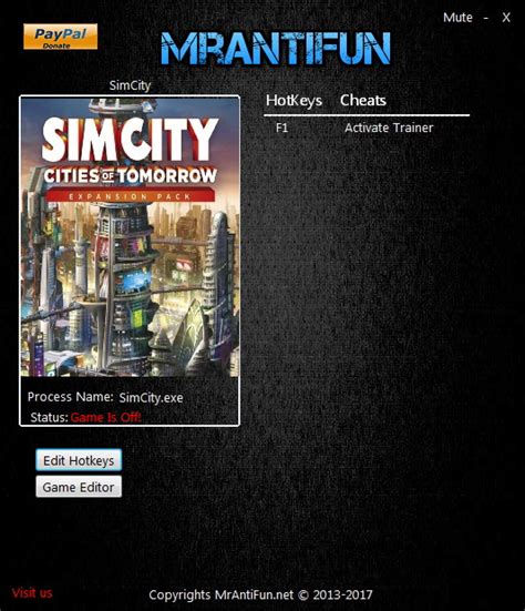 simcity 5 cheats  Activate the trainer options by checking boxes or setting values from 0 to 1
