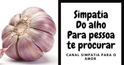 simpatia alho esmagado  