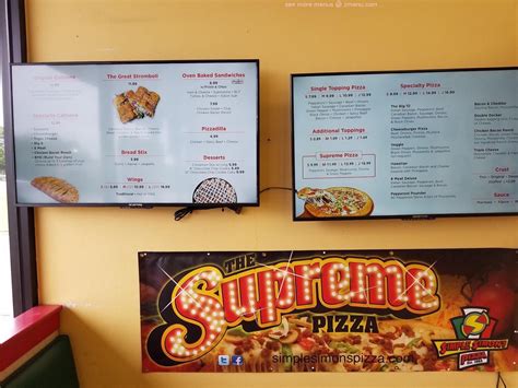 simple simon's pizza venus menu  3