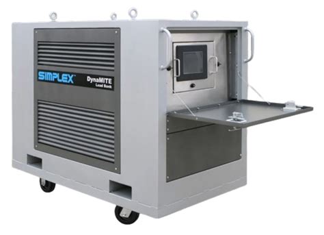 simplex dynamite 400 Overview • High capacity, 300-400kw • Dual voltage: 208-240/480vAC • Digital load control, 5 kw resolution • Touchscreen operator interface • Data acquisition and recording • Network units to form large systems