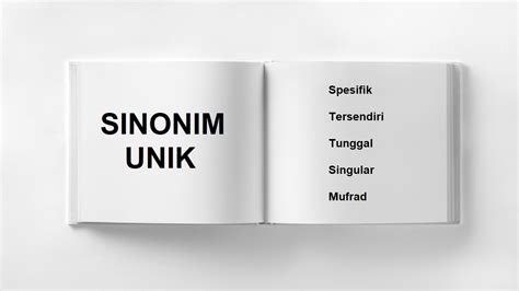 sinonim unik Arti Kata Unik