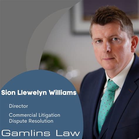 sion llewelyn williams gamlins law ltd  Name Occupation