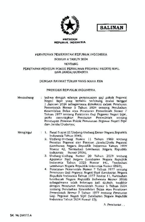 sk pensiun janda Asli dan fotocopy SK pensiun