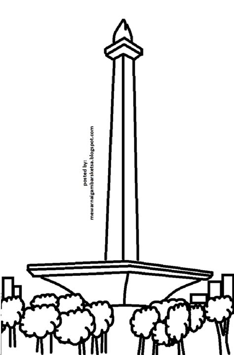 sketsa monas  Cara menggambar tugu Monas dengan mudah Cara Menggambar Tugu Monas, cara menggambar tugu monas, cara membuat tugu monas, cara gambar tugu monas, menggambar t