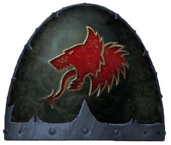 skyrar's dark wolves  CryptoI'm wondering if anyone has any suggestions for Skyrar's Dark Wolf decals? The insigna appears to be a side-on wolf head with a forked tongue