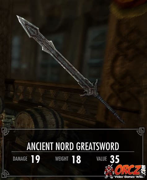 skyrim nord hero greatsword The following is a list of Sword and Dagger IDs