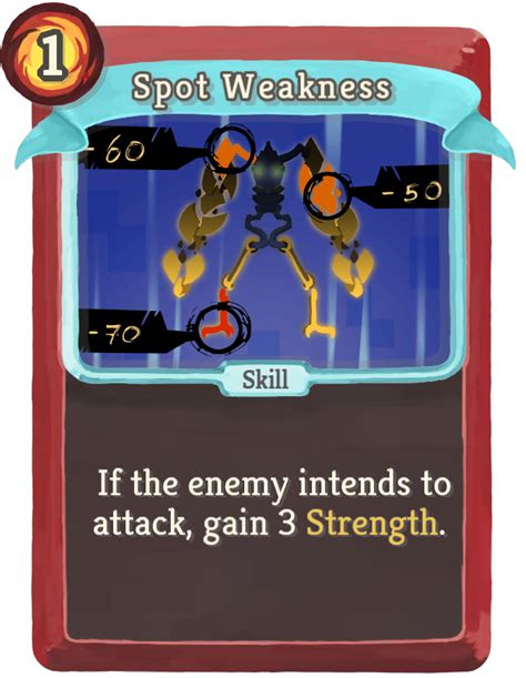 slay the spire spot weakness  Upgraded Limit Break, which doubles Strength and is NOT exhausted