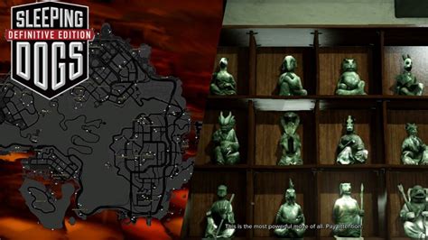 sleeping dogs jade statue location Want to get 100 % Completion on Sleeping Dogs? Tired of looking for hidden Health Shrines, Lockboxes, and Jade Statues for Melee Upgrades? Well you have come