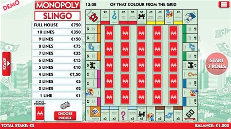 slingo monopoly demo  Roll the dice to move around the board, collecting properties as you go and completing Slingos to win real cash prizes!slingo da vinci diamonds demo