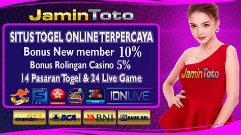 slot jamintoto  Sebagai satu situs Agen Slot Online terhebat udah persiapkan daftar situs Jamintoto untuk seluruhnya bettor slot online hingga sesuai buat yang pengin terjun langsung coba serunya permainan Jamintoto