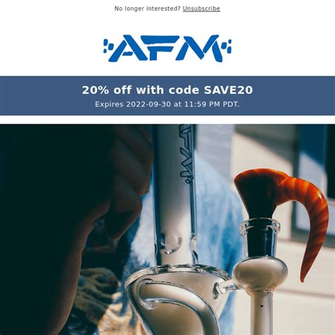 smoke afm discount code  Get 10% Off Any Order with Sign Up