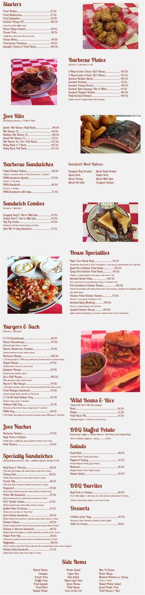 smokin joes bentonville menu  Unclaimed