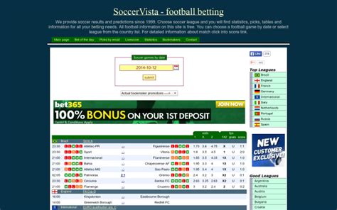 soccervista for today  Football stats at BetExplorer offer live football / soccer scores & results, H2H stats, tables and live football data for 1000+ leagues