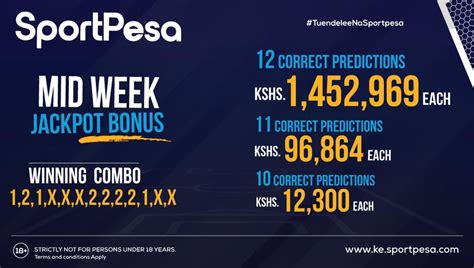 sokafans sportpesa midweek jackpot prediction today  The Mega Jackpot is a high-stakes betting option that accurately predicts the outcomes of a predetermined set of football matches