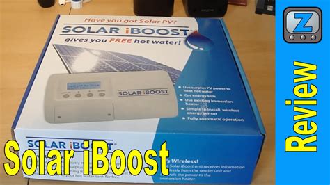 solar iboost review  Provides hot water instantly on return home from holiday