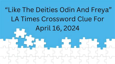 son of chief god odin crossword clue com