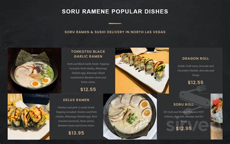 soru ramen sushi and boba milk tea menu  Bubble Tea, Ramen