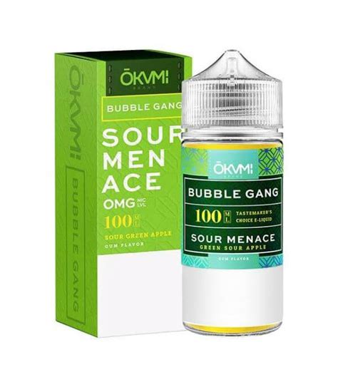 sour menace iced by okami bubble gang e liquid 120ml Bubble Gang Premium PG+VG E-liquid E-juice 100ml is the product of brand Bubble Gang, that is one of the best Vape E-Juices and E-Liquids with the option of Strength: 0mg/ml, 3mg/ml, 6mg/ml, Flavor: Grape Ape Bubble Gum, O