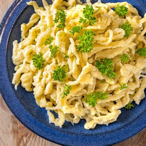 spaetzle pronunciation in german  Make a well in the center of the flour and add the eggs