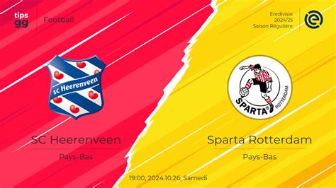 sparta rotterdam vs sc heerenveen predictz 75 and Sparta Rotterdam are 2