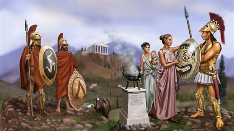 spartan women were expected to stay at home and only leave the house with a male escort.  Sometimes very young girls were wed to older men