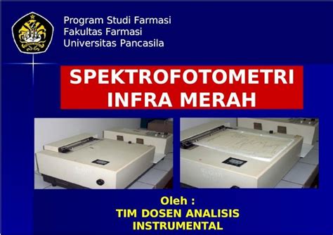 spektrofotometri infra merah pdf  Untuk menyerap radiasi infra merupakan salah