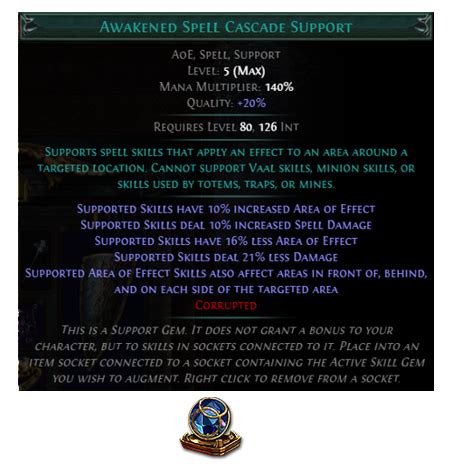 spell cascade support poe  Also Spell Cascade casts don't overlap properly for some reason