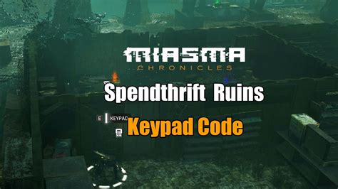 spendthrift ruins keypad ch
