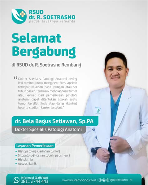 spesialis patologi anatomi adalah Program Pendidikan Dokter Spesialis (PPDS) Obstetri & Ginekologi adalah salah satu program pasca sarjana kedokteran yang merupakan… Ilmu Patologi Anatomi Departemen Patologi Anatomi (PA) didirikan bersamaan dengan didirikannya Fakultas Kedokteran UNPAD yaitu…Program Studi Pendidikan Profesi Dokter Spesialis II/ atau Subspesialis adalah program pendidikan yang menghasilkan tenaga third professional degree yang merupakan jenjang lanjut pendidikan dokter Spesialis (second professional degree)