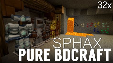 sphax purebdcraft 1.12.2  With our collection of high-tech tools, high-end energy generators, advanced transmission systems and intricate processing mechanisms, you’ll find yourself relieved of the