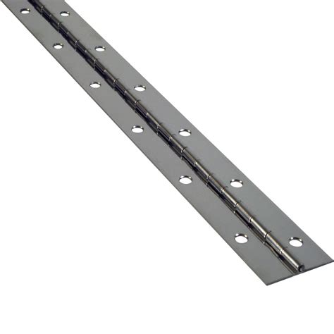 spring loaded piano hinges  Longer than other entry door hinges, these piano-style hinges run the entire length of doors for strength and durability