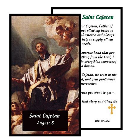 st cajetan prayer card  Francis) & procession of Finding God textbooks (one