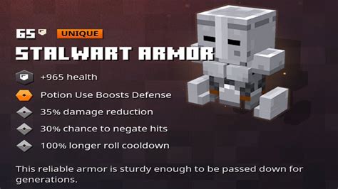 stalwart armor minecraft dungeons  You switched accounts on another tab or window