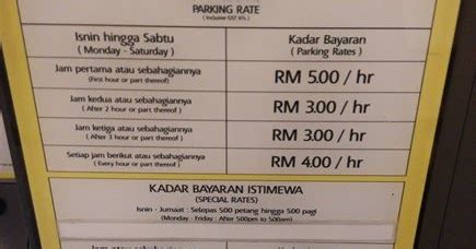 star boulevard klcc parking rate 00Every subsequent hours or part thereof – RM 4