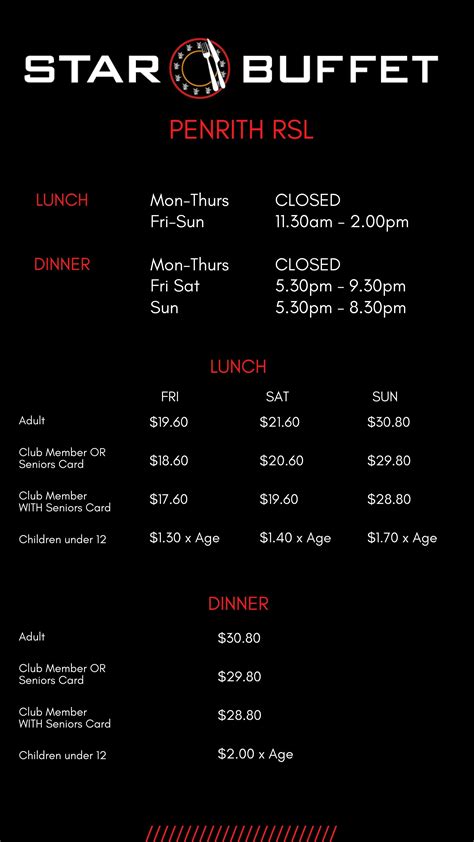 star buffet penrith menu com