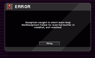 starbound exception caught in client main-loop Description