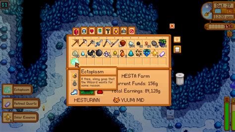 stardew valley ektoplasma  Getting to grips with the minigame can be more stressful than going into a monster-ridden cavern with only a rusty sword