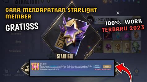 starlight member plus  Sebelum itu siapkan pulsa kalian untuk melakukan top up, minimal kalian harus memiliki sekitar Rp