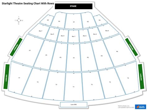 starlight seating chart with rows  Check Details