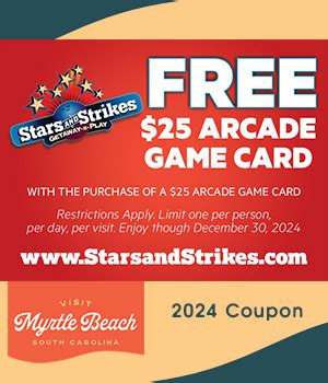 stars and strikes coupon code 99 games on SPARK Augmented Reality Lanes) and $1