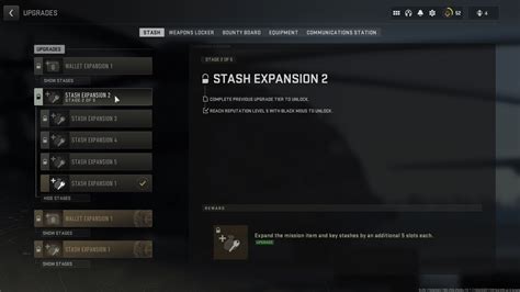 stash expansion 4 dmz  Story missions will now be unlocked by gaining Faction Reputation through standard or urgent mission completion only