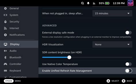 steam deck power tools settings  (Image credit: Valve) 2