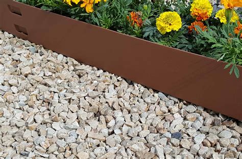 steel border edging  The list goes on! Our garden edging border can be used to create bold lines or smooth curves! Our galvanised steel edgings are finished with a 110 micron polyester powder coating that is designed for