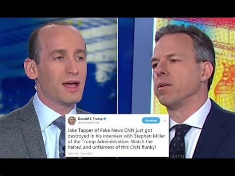 steven miller escorted out of cnn studios In a heated interview, White House adviser Stephen Miller talks with CNN’s Jake Tapper about Michael Wolff’s book “Fire and Fury” and its revelations about life inside the Trump campaign